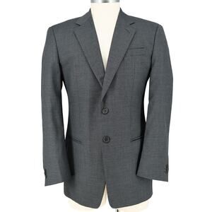 Mani Sport Coat Mens 41R Wool Gray Pinstripe Jacket Blazer Giorgio Armani Vtg